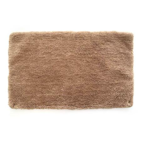 STEPHAN ROBERTS HOME 21 x 34 in. Ultra Plush Polyester Shaggy Bath Mat - Tan 34N-TSH42-12